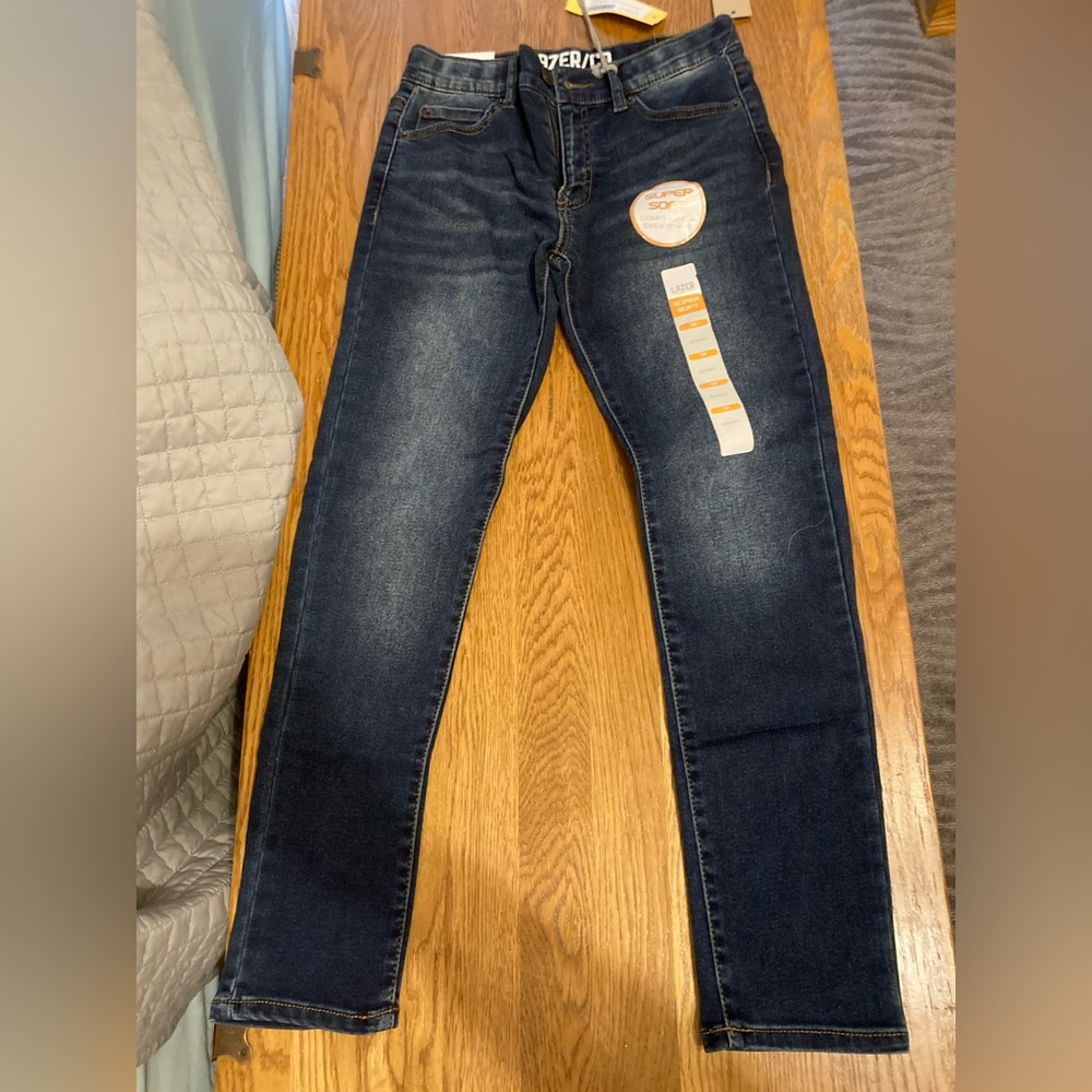Lazer Ultra Flex 5 Pocket Slim Straight Knit Denim